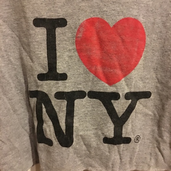 I Love New York Handmade Upcycled Crop Top L - Picture 4 of 4